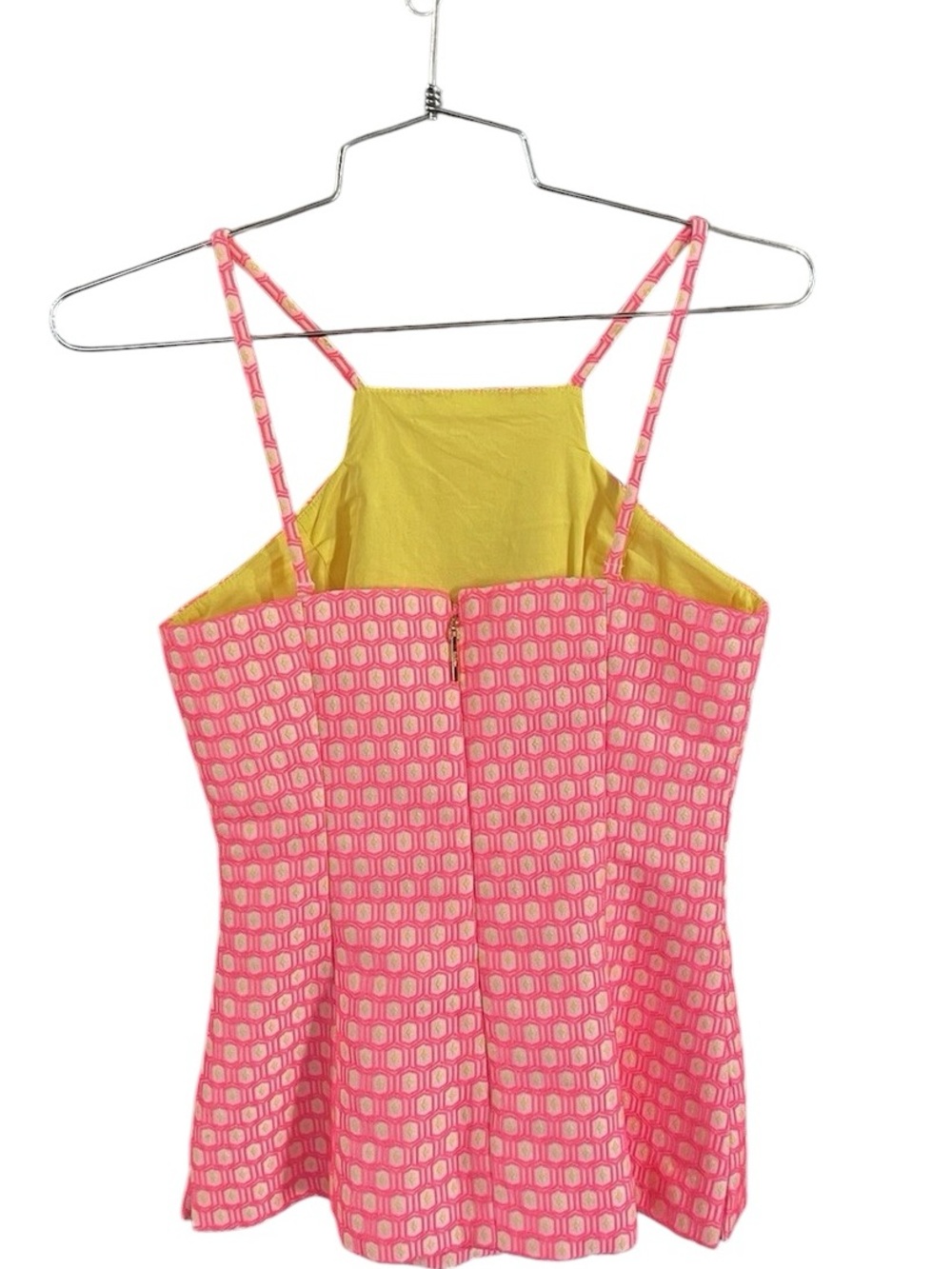 LILLY PULITZER High Neck Hexagon Textured Print Top - Picture 3 of 8